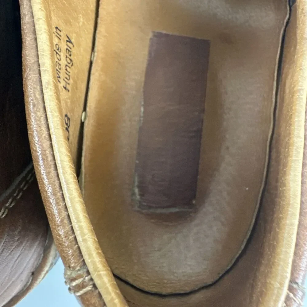 Josef Seibel Fisherman Flat Sandal Closed Toe Brown Leather Buckle 43‎ US 9.5-10
